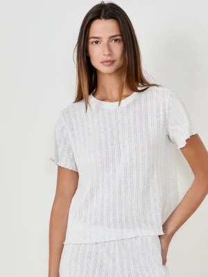 T-shirt ażurowy Etam