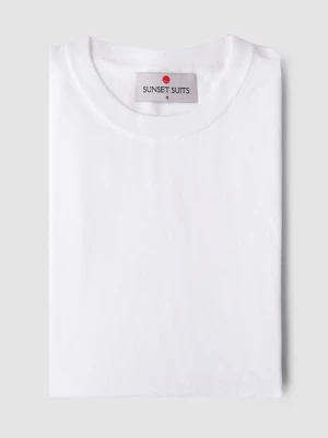 T-shirt FRANK 01008D00GSA Giacomo Conti bialy