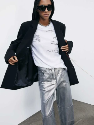 T-shirt (IM)PERFECTION z nadrukami PATRIZIA PEPE