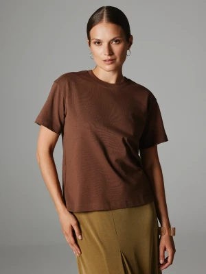 T-SHIRT KIM BRĄZOWY XL - Flawless
