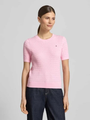 T-shirt krój slim fit z czystej bawełny Tommy Hilfiger