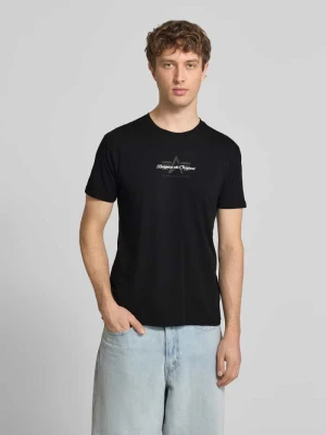 T-shirt krój slim fit z czystej bawełny Tommy Jeans Czarny