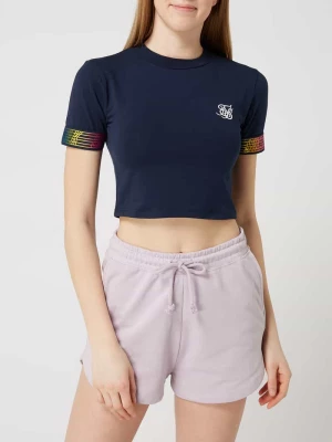 T-shirt krótki z dodatkiem streczu model ‘Rainbow Runner’ SIK SILK