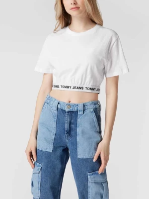 T-shirt krótki z elastycznym pasem Tommy Jeans