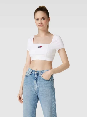 T-shirt krótki z kwadratowym dekoltem model ‘ARCHIVE’ Tommy Jeans