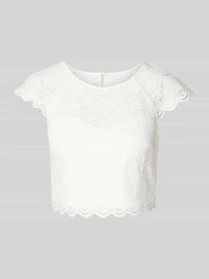 T-shirt krótki z kwiatowej koronki Jake*s Cocktail