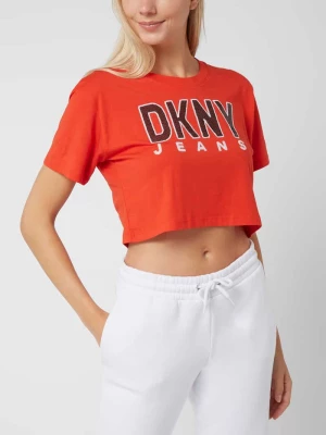 T-shirt krótki z logo DKNY Jeans