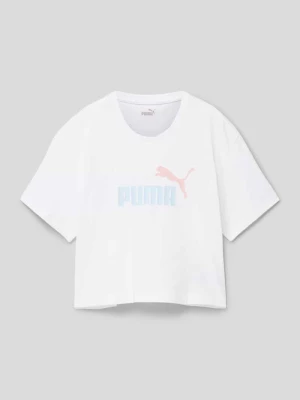T-shirt krótki z nadrukiem z logo Puma