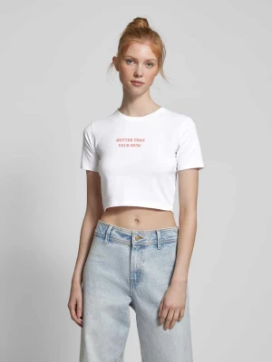 T-shirt krótki z nadrukiem z napisem model ‘REYNA’ Pegador