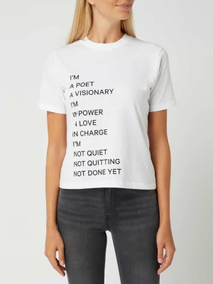 T-Shirt krótki z napisem model 'Principles Tannie' YOUNG POETS SOCIETY