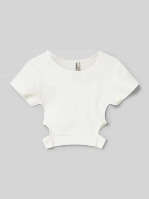 T-shirt krótki z wycięciem Blue Effect