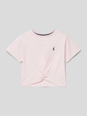 T-shirt krótki z wyhaftowanym logo Polo Ralph Lauren Teens