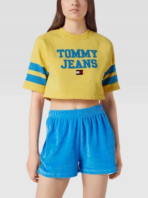 T-shirt krótki z wyhaftowanym logo Tommy Jeans