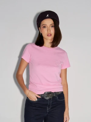 T-shirt lh club slim fit różowy Local Heroes