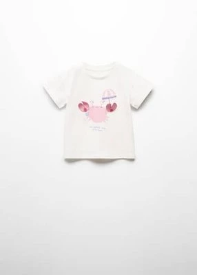 Koszulka ze wzorem i krótkimi rękawami MANGO BABY
