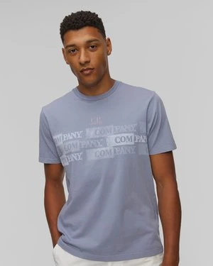 T-shirt męski C.P. Company 24/1 Jersey Horizontal Logo fioletowy CP Company