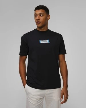 T-shirt Męski C.p. Company 30/1 Jersey Printed Logo Granatowy CP Company
