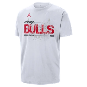T-shirt męski Chicago Bulls Courtside Jordan '85 NBA Statement - Biel