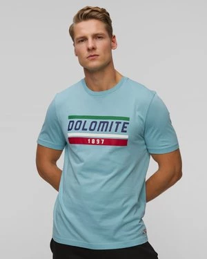 T-shirt Męski Dolomite Gardena Niebieski