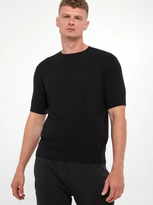 Zdjęcie produktu T-shirt męski dzianinowy z kaszmirem EMPORIO ARMANI