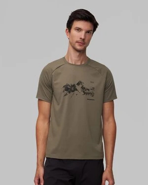 T-shirt męski Mammut Mountain Gasherbrum II khaki