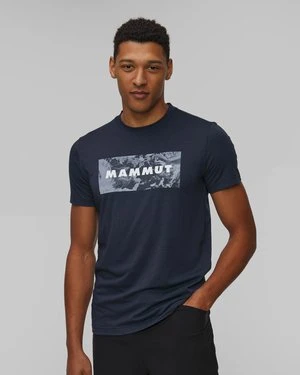 T-shirt Męski Mammut Trovat Granatowy