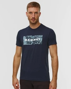T-shirt Męski Mammut Trovat Granatowy