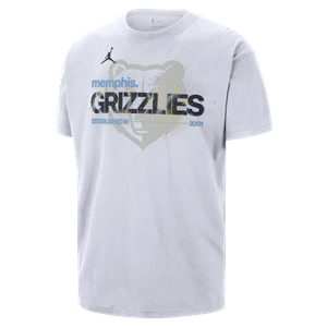 T-shirt męski Memphis Grizzlies Courtside Jordan '85 NBA Statement - Biel