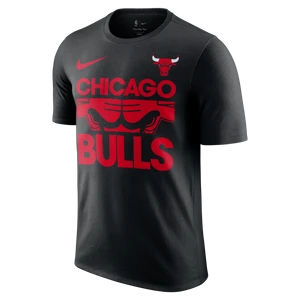 T-shirt męski NBA Nike Chicago Bulls Courtside - Czerń