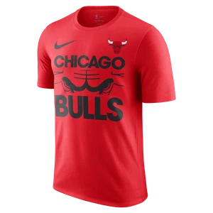 T-shirt męski NBA Nike Chicago Bulls Courtside - Czerwony
