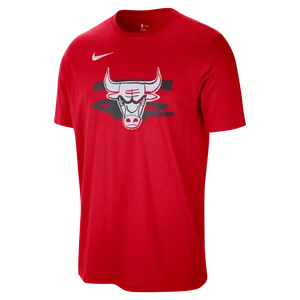 T-shirt męski NBA Nike Chicago Bulls Courtside - Czerwony