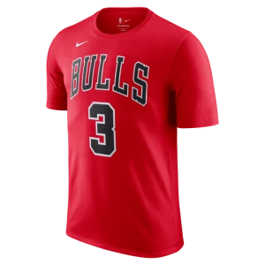 T-shirt męski NBA Nike Chicago Bulls - Czerwony