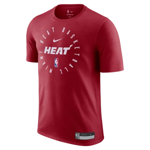 T-shirt męski NBA Nike Dri-FIT Miami Heat - Czerwony