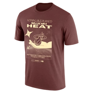 T-shirt męski NBA Nike Miami Heat - Brązowy