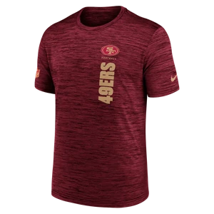 T-shirt męski Nike Dri-FIT NFL San Francisco 49ers Sideline Velocity - Czerwony