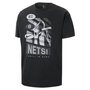 T-shirt męski Nike NBA Brooklyn Nets Courtside - Czerń