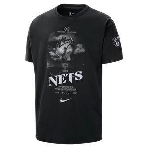 T-shirt męski Nike NBA Brooklyn Nets Courtside - Czerń