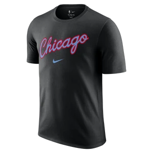 T-shirt męski Nike NBA Chicago Bulls Essential City Edition - Czerń