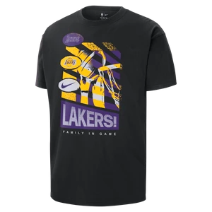 T-shirt męski Nike NBA Los Angeles Lakers Courtside - Czerń