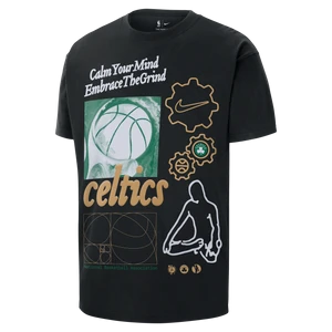 T-shirt męski Nike NBA Max90 Boston Celtics Courtside - Czerń