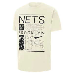 T-shirt męski Nike NBA Max90 Brooklyn Nets - Biel