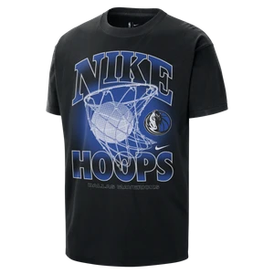 T-shirt męski Nike NBA Max90 Dallas Mavericks Courtside - Czerń