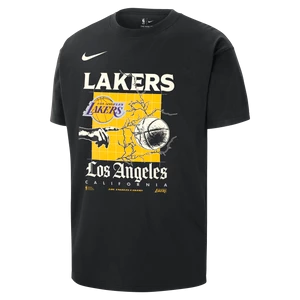 T-shirt męski Nike NBA Max90 Los Angeles Lakers Courtside - Czerń