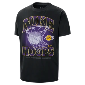 T-shirt męski Nike NBA Max90 Los Angeles Lakers Courtside - Czerń