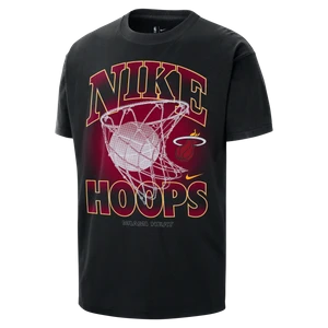 T-shirt męski Nike NBA Max90 Miami Heat Courtside - Czerń