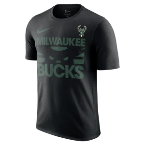 T-shirt męski Nike NBA Milwaukee Bucks Courtside - Czerń