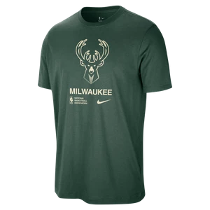 T-shirt męski Nike NBA Milwaukee Bucks Courtside - Zieleń