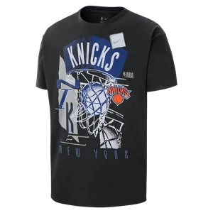 T-shirt męski Nike NBA New York Knicks Courtside Vintage - Czerń