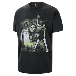 T-shirt męski Nike NBA Victor Wembanyama - Czerń
