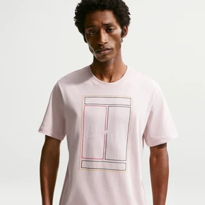 T-shirt męski NikeCourt Heritage - Różowy